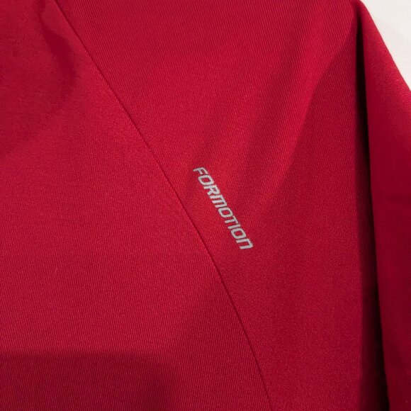 adidas climacool Half Zip Tee Red Size Small - Picture 3 of 7